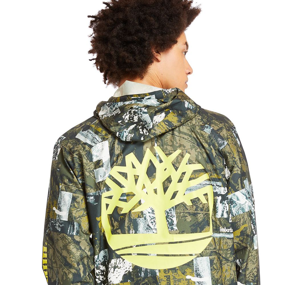 Geaca Timberland Barbati Verzi - Urban Camo Windbreaker - Romania - OWKYLJ914